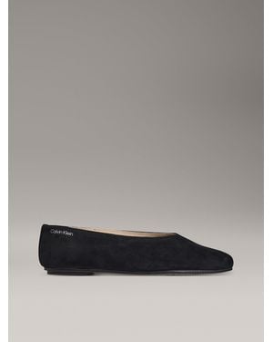 Calvin Klein Suede Ballerinas - Grey