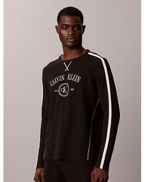 Calvin Klein Soft Waffle Lounge Shorts - Black