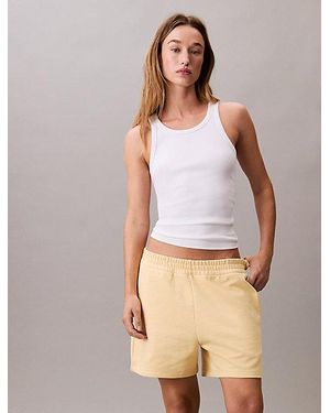 Calvin Klein Joggingbroek Van Badstofkatoen - Geel