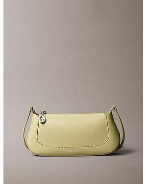 Calvin Klein Long Zip Crossbody Bag - Natural