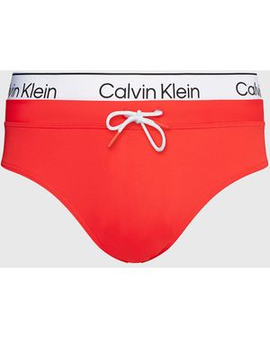 Calvin Klein Swim Briefs - Ck Meta Legacy - Red