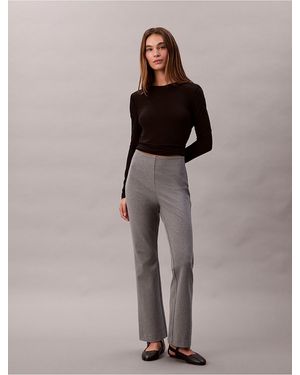 Calvin Klein Ponte Slim Flared Pants - Multicolor