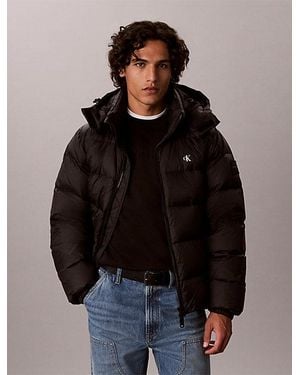 Calvin Klein Jeans Relaxed Nylon Puffer Jacket - Black