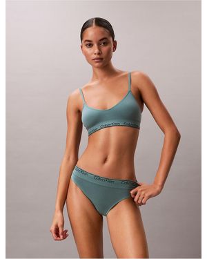 Calvin Klein Naturals Modern Seamless Lightly Lined Triangle Bralette - Multicolor