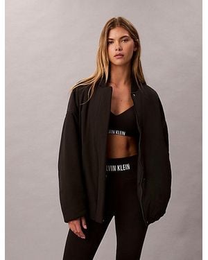 Calvin Klein Sport Insulated Travel Bomber Jacket - Black
