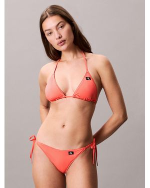 Calvin Klein Tie Side Bikini Bottoms - Red