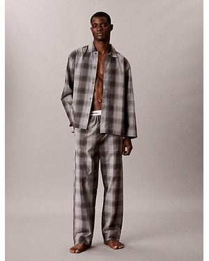 Calvin Klein Pyjama Set Heritage Cotton Poplin - Multicolour