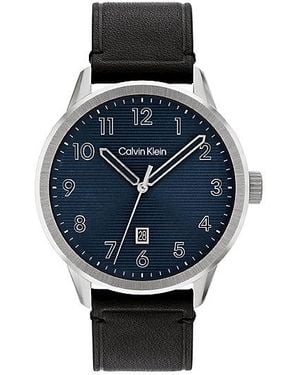 Calvin Klein Minimalistische Pilotenhorloge - Blauw