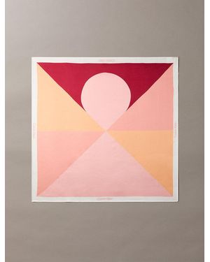 Calvin Klein Bandana Quadrata Colour Block - Rosa