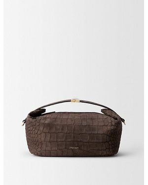 Calvin Klein Andy Zachte Kleine Buidel Met Rits - Bruin