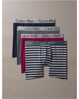Calvin Klein Chromatic 4-Pack Boxer Brief - Gray