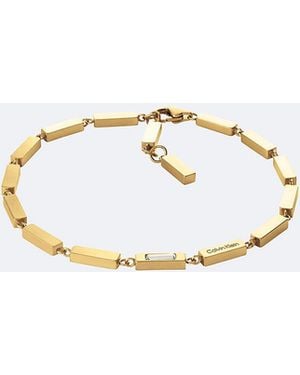 Calvin Klein Essential Links Bar Chain Bracelet - White