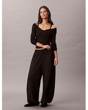Calvin Klein Sport Travel Parachute Tracksuit Bottoms - Black
