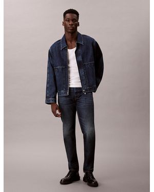 Calvin Klein Thermal Slim Taper Jeans - Blue