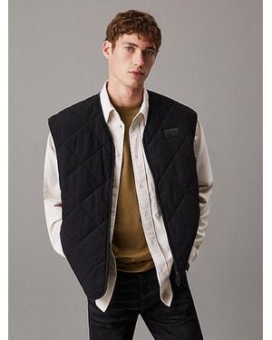 Calvin Klein Chaleco acolchado de nailon - Gris