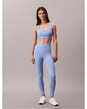 Calvin Klein Quick-Dry High-Rise 7/8 Gym Leggings - Blue