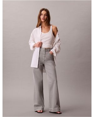 Calvin Klein Calvin Klein Super High Rise Wide Leg Jeans - Multicolor