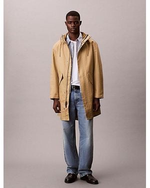 Calvin Klein Jeans Bonded Cotton Relaxed Parka Jacket - Multicolour