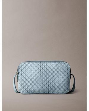 Calvin Klein Sac Pour Appareil Photo Entièrement Paré De Logos Monogrammes - Bleu