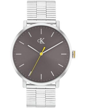Calvin Klein Stainless Steel Bracelet Watch - Grey