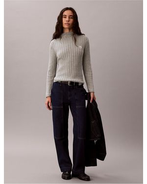 Calvin Klein Calvin Klein Denim Workwear Pants - Gray