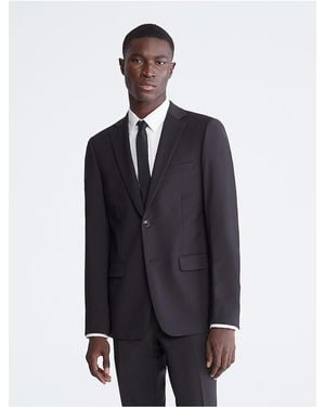Calvin Klein Skinny Fit Suit Jacket - Blue