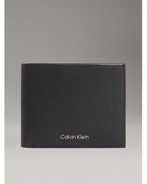 Calvin Klein Leren Billfold Rfid-Portemonnee - Grijs