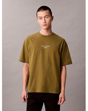 Calvin Klein Jeans Relaxed Logo Graphic T-Shirt - Green