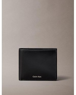 Calvin Klein Full Grain Leather Rfid Billfold Wallet - Black