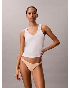 Calvin Klein Dipped String Thong Icon Logo - Multicolour