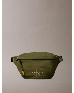 Calvin Klein Sac Banane En Nylon Avec Logo Monogramme - Vert