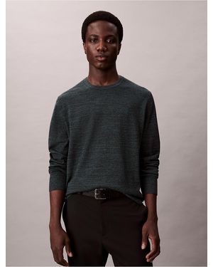 Calvin Klein Merino Wool Classic Sweater - Black