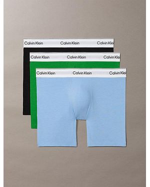 Calvin Klein 3 Pack Boxer Briefs - Blue