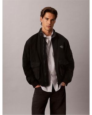 Calvin Klein Calvin Klein Cotton Flannel Lined Jacket - Black