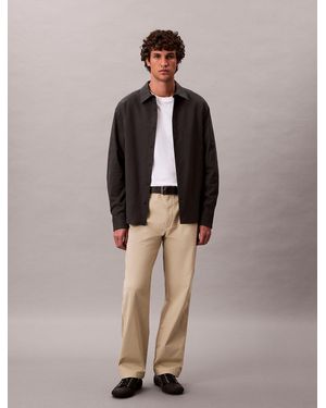 Calvin Klein 90's Straight Trousers - Marrone