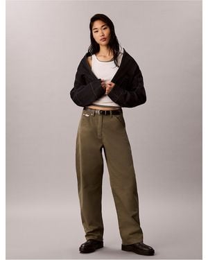Calvin Klein Calvin Klein Cotton Twill Painter Pants - Green