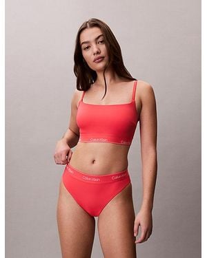 Calvin Klein Bikini Bottoms Ck Icon - Red