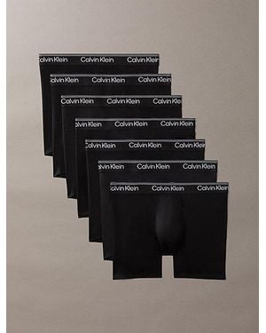 Calvin Klein 7 Pack Boxer Briefs Micro Stretch - Black