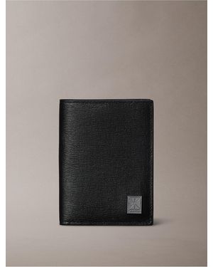 Calvin Klein Emblem Logo Hardware Coin Wallet - Gray