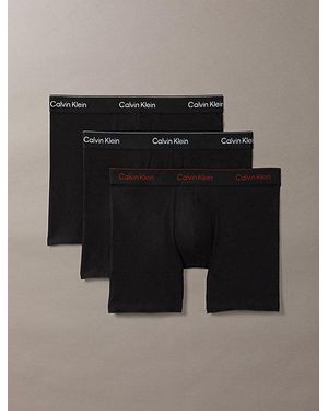 Calvin Klein 3 Pack Boxer Briefs - Black