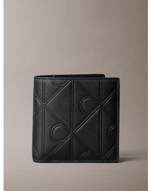 Calvin Klein Full-Grain Leather Rfid Trifold Wallet - Black