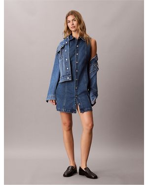 Calvin Klein Calvin Klein Denim Mini Dress - Blue