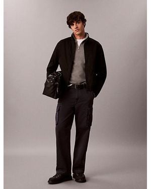 Calvin Klein Jeans Relaxed Cotton Twill Cargo Trousers - Multicolour