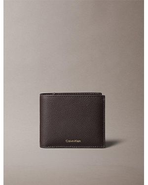 Calvin Klein Leather Bifold Wallet - Grey
