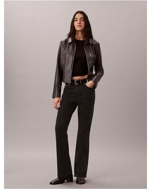 Calvin Klein Calvin Klein High Rise Bootcut Jeans - Black