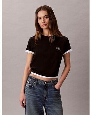 Calvin Klein Jeans 2 Pack Cotton Monogram T-Shirts - Multicolour