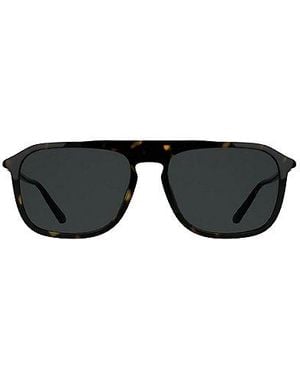 Calvin Klein Modified Rectangle Sunglasses - Black