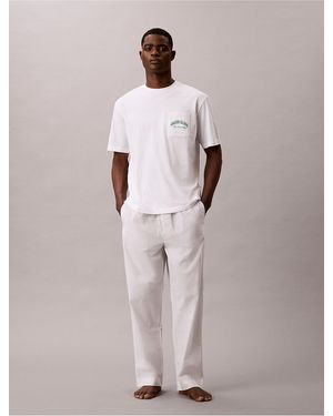 Calvin Klein Heritage Classic Crewneck Sleep Tee - White