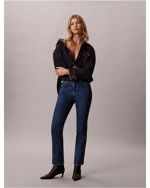 Calvin Klein Jeans Archive High Rise Slim Jean - Blue
