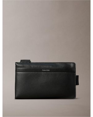 Calvin Klein Micro Pebble Sling Bag - Gray
